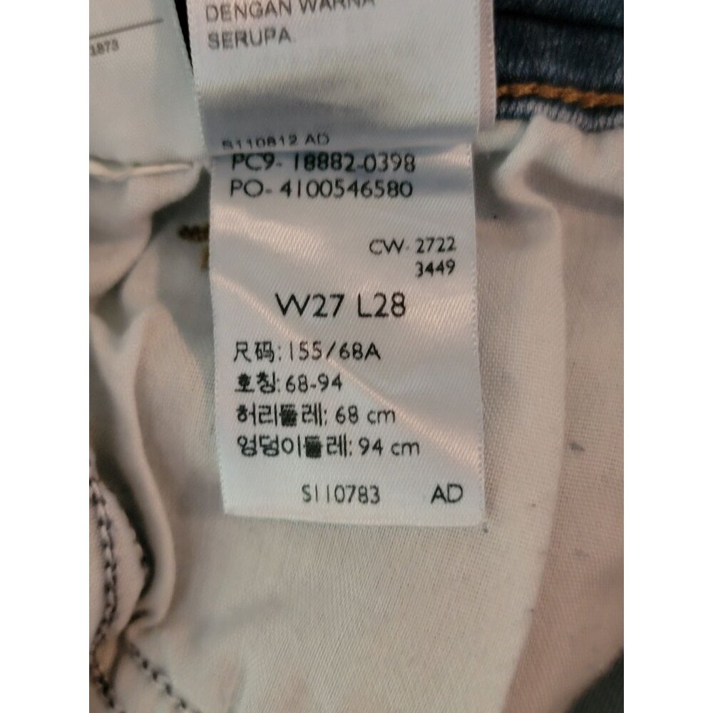 Levis 721 High Rise Skinny Jeans W27 L28 Women Denim Blue - Picture 8 of 8
